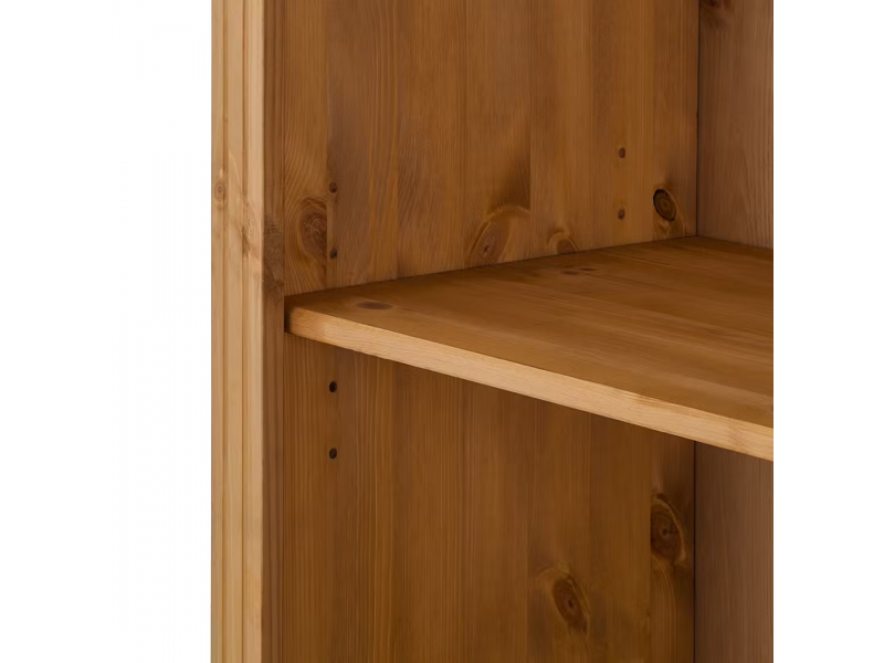 Kit com 2 estantes em Madeira Maciça – Acabamento em cera natural com o toque acetinado | Coleção Biblioteca